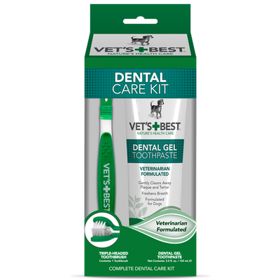 Набор для гигиены полости рта собак Vet's Best Dental Care Kit 103 мл 0031658105281 фото