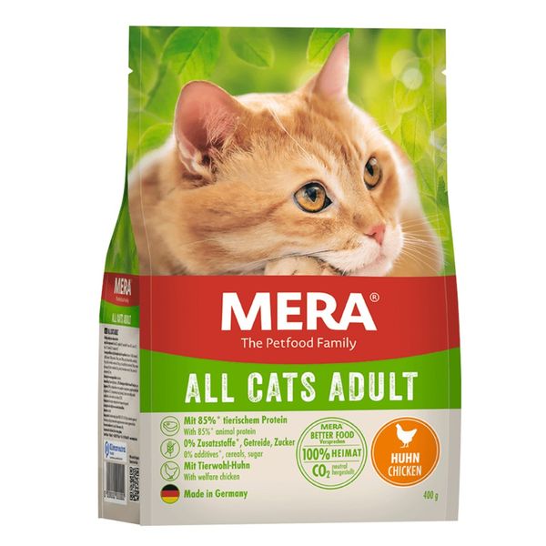 Корм Mera Cats All Adult Chicken сухий з куркою для дорослих котів 400 гр 4025877384141 фото