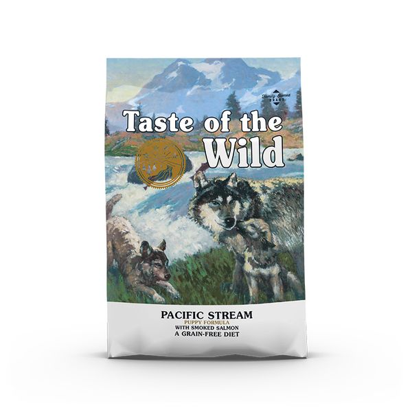 Taste of the Wild Pacific Stream Canine Puppy Formula сухой корм с копченым лососем для щенков всех пород 2 кг 0074198612451 фото