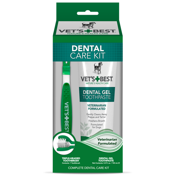 Vet's Best Dental Care Kit набір для гігієни порожнини рота собак, 103 мл 0031658105281 фото