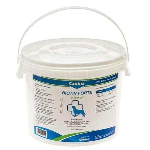 Canina Biotin forte вітаміни для здоров'я вовни та шкіри у собак 600 табл 4027565101122 фото