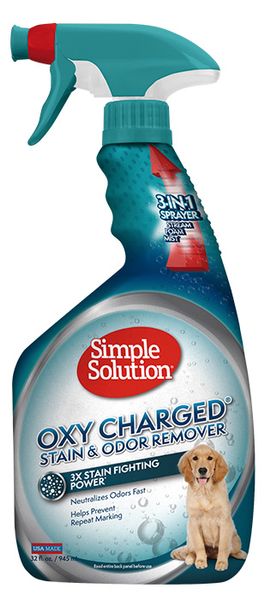 Simple Solution Orange Oxy Charged Stain & Odor Remover нейтрализатор пятен и запахов от животных 946 мл 0010279147153 фото