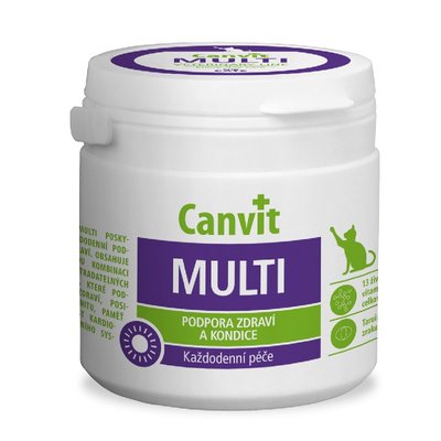 Вітаміни Canvit Multi for cats для зміцнення імунітету у котів різного віку 100 гр 8595602507429 фото