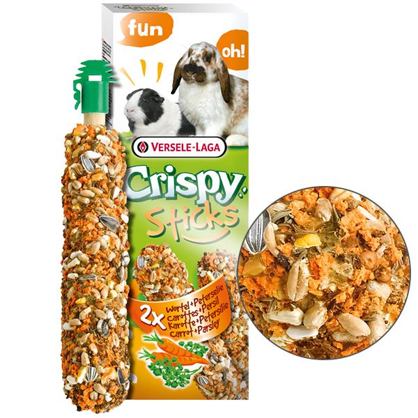 Versele-Laga Crispy Sticks Carrot & Parsley ласощі для кроликів та шиншил 110 гр 5410340620601 фото