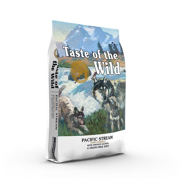 Taste of the Wild Pacific Stream Canine Puppy Formula сухий корм з копченим лососем для цуценят всіх порід 5.6 кг 0074198614332 фото