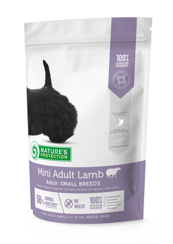 Nature's Protection Mini Adult Lamb Small Breeds сухой корм с ягнятиной для взрослых собак малых пород 0.5 кг NPS45733 фото