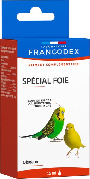 Francodex Special Foie Витамины для здоровья печени птиц 15 мл 3283021740415 фото