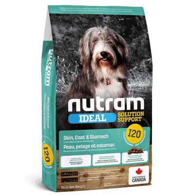 Корм Nutram I20 Ideal Solution Support Sensitive Skin Coat & Stomach Dog сухий для собак з чутливим травленням та проблемами шкіри 20 кг 2000000006529 фото