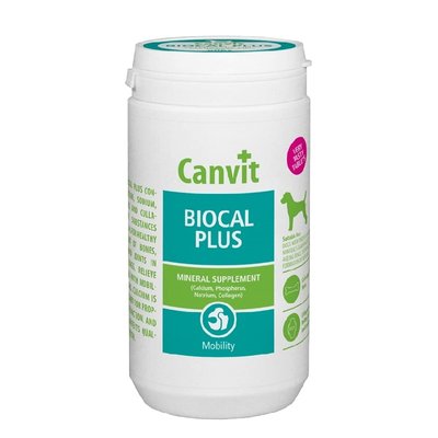 Вітаміни Canvit Biocal Plus для здоров'я зубів та кісток у собак 1000 гр 8595602507252 фото
