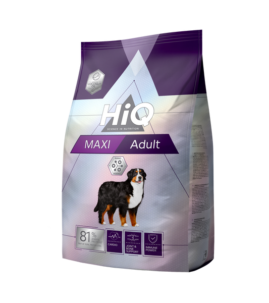 HiQ Maxi Adult сухий корм з м'ясом свійської птиці для дорослих собак гігантських порід 11 кг HIQ45881 фото