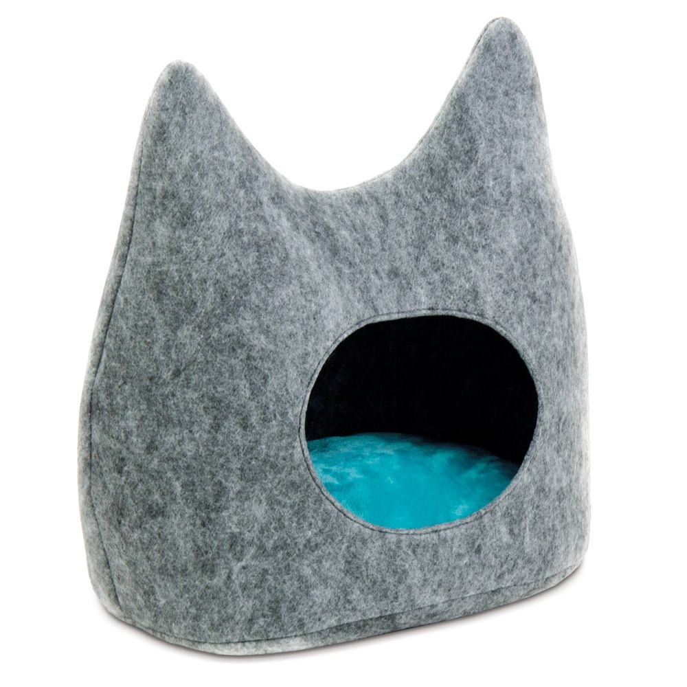 Фото - Будиночок (місце) для кішки Pet Fashion Будинок-лежак для котів  "Dream" 44 x 28 x 45 см сірий 