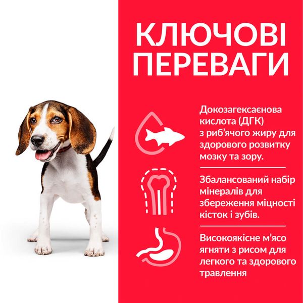 Hill's SP Puppy Medium Chicken сухий корм з куркою для цуценят середніх порід 2.5 кг 052742024974 фото