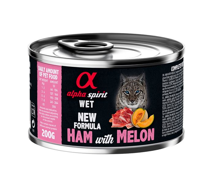 Alpha Spirit Ham With Melon for Adult Cats влажный корм с хамоном для котов 200 гр 8436586310660 фото