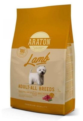Корм ARATON LAMB Adult All Breeds сухий для дорослих собак з ягнятиною 3 кг ART45964 фото