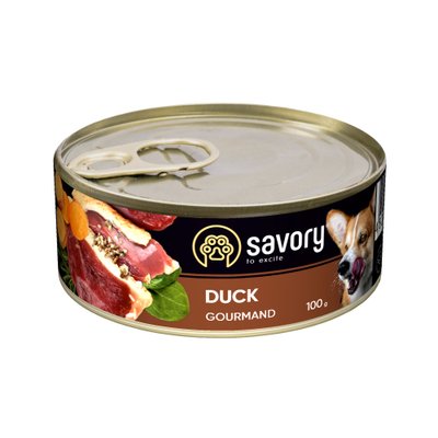 Корм Savory Dog Adult Duck вологий з качкою для дорослих собак 100 гр 4820232630457 фото