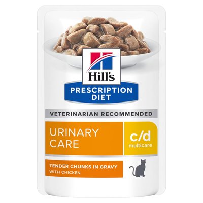 Корм Hill’s Prescription Diet c/d Multicare влажный с курицей для котов с заболеваниями мочеполовых путей 85 гр 052742118819 фото