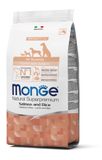 купить Monge Monoprotein Puppy and Junior All Breeds Salmone сухий корм монопротеїновий з лососем для цуценят та юніорів всіх порід 0.8 кг 8009470011266 фото