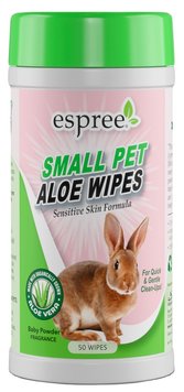 ESPREE Small Animal Wipes вологі серветки для грумінгу дрібних тварин, 50 шт 0748406007512 фото