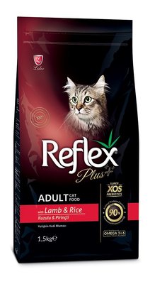 Корм Reflex Plus Cat Adult Lamb & Rice сухий з ягнятком для дорослих котів 1.5 кг RFX-304 фото