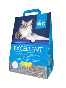 Brit Fresh Exelent бентонитовый наполнитель для кошачьего туалета без запаха 10 кг 8595602505845 фото