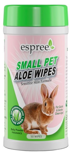 ESPREE Small Animal Wipes влажные салфетки для груминга мелких животных, 50 шт 0748406007512 фото