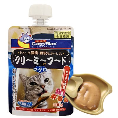 Корм CattyMan Complete Creamy Food вологий з тунцем для котів 100 гр 6941333415984 фото