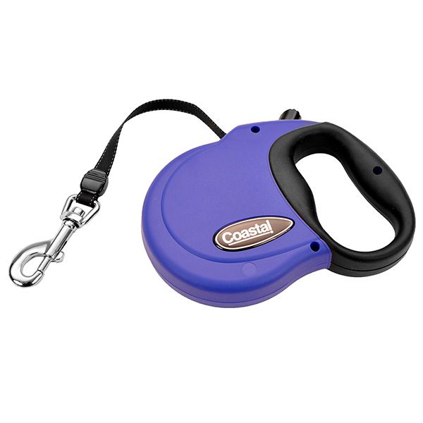 Coastal Power Walker Retractable Leash до 29 кг рулетка для собак, стрічка 4.8 м, синя 08701_BLUMED фото