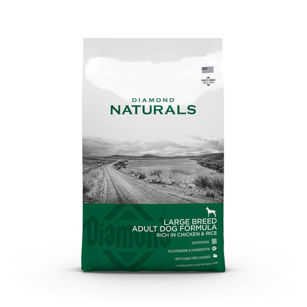 Diamond Naturals Adult Large Breed Chicken & Rice сухой корм с курицей для взрослых собак крупных пород 15 кг 0074198615339 фото