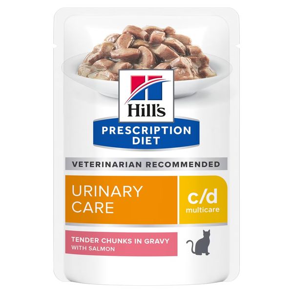 Hill's Prescription Diet c/d Multicare вологий корм з лососем для котів із захворюваннями сечостатевих шляхів 85 гр 052742340807 фото