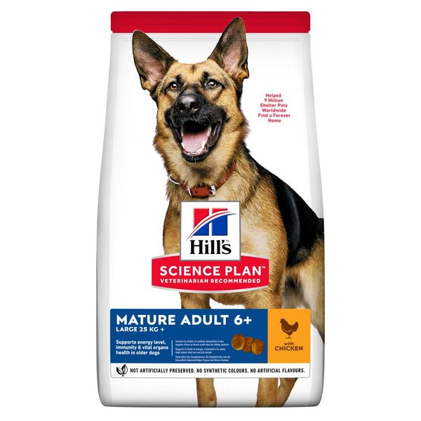 Hill's SP Canine Mature Adult Large Breed сухий корм з куркою для старіючих собак великих порід 14 кг 052742025926 фото