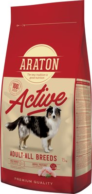 Корм ARATON ACTIVE All Breeds сухий для дорослих активних собак усіх порід 15 кг ART47466 фото