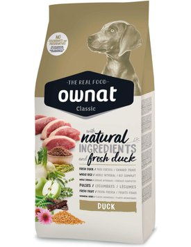 Ownat Classic Dog Adult Duck сухой корм с уткой для взрослых собак 12 кг 8429037014705 фото