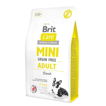 Brit Care Mini GF Adult Lamb сухий корм для дорослих собак дрібних порід з ягням 2 кг 8595602520107 фото