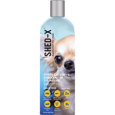 Добавка для покращення якості шерсті та зменшення линяння у собак SynergyLabs Shed-X Dog 237 мл 736990005199 фото