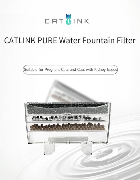 Catlink Pure Water Fountain набор сменных фильтров для поилок Catlink, 5 шт 6972884750422 фото