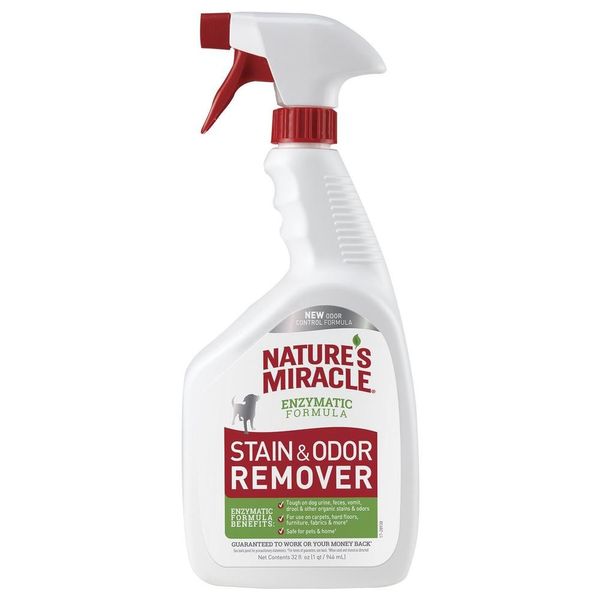 Nature's Miracle Dog Stain & Odor Remover спрей для усунення запахів та виведення плям від собак 709 мл 018065969620 фото