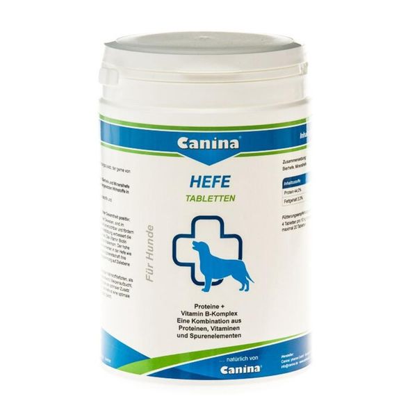 Вітаміни Canina Enzym-Hefe для покращення травлення у собак 992 табл 4027565130016 фото