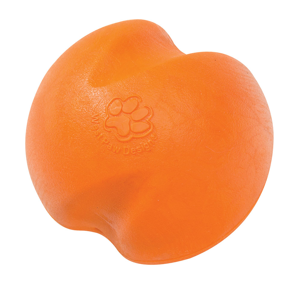 Фото - Іграшка для собаки West Paw Іграшка для собак  Jive Dog Ball помаранчева, 8 см 