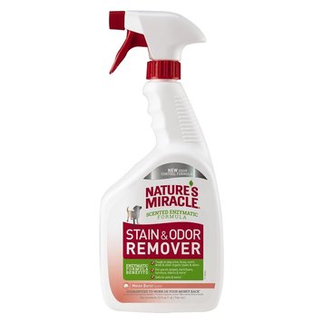 Nature's Miracle Dog Stain & Odor Remover спрей для устранения пятен и запахов от собак с запахом дыни 946 мл 018065969668 фото