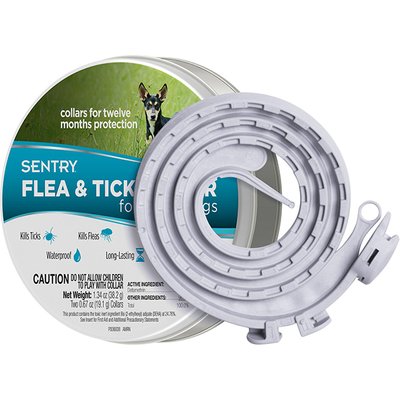Нашийник від бліх та кліщів для собак Sentry Flea&Tick Collar, 36 см, 2 шт 73091039518 фото
