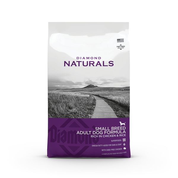 Diamond Naturals Adult Small Breed Chicken & Rice сухой корм с курицей для взрослых собак мелких пород 7.5 кг 1 114 грн фото