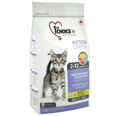 Корм 1st Choice Kitten сухий з куркою для кошенят 350 гр ФЧККН350 фото
