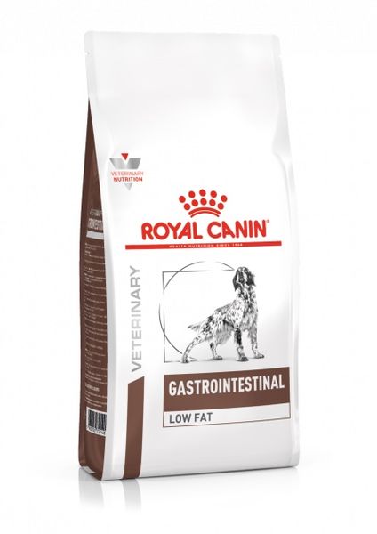 Корм Royal Canin Gastrointestinal Low Fat Canine сухой низкокалорийный для собак с заболеваниями ЖКТ 12 кг 3182550771177 фото
