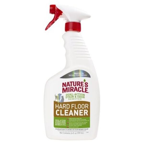 Nature's Miracle Hard Floor Cleaner спрей для устранения пятен и запахов от животных из всех видов твердых напольных покрытий 709 мл 018065982254 фото