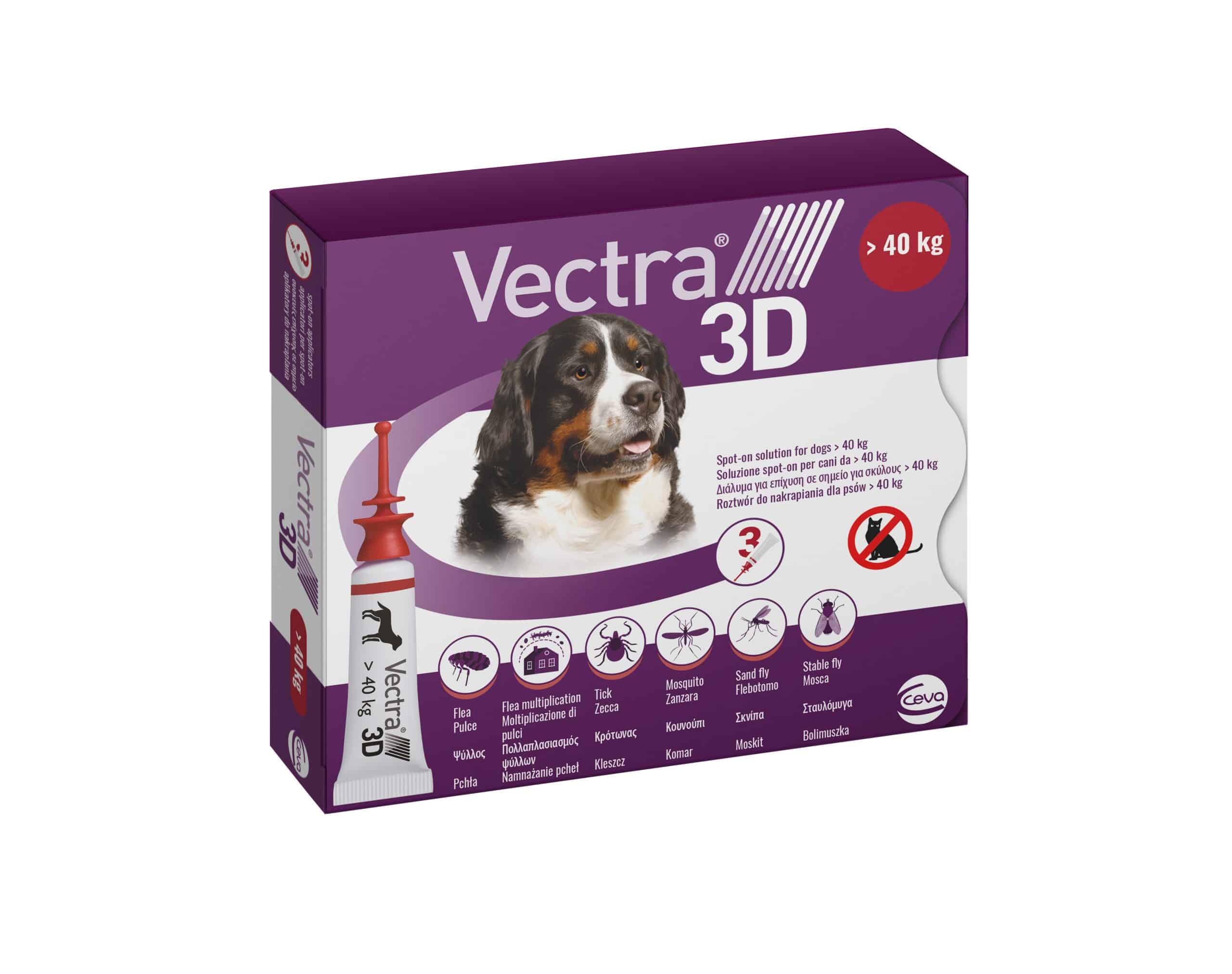 Фото - Інше для собак Ceva Краплі від бліх та кліщів  Vectra 3D для собак вагою від 40 до 60 кг 