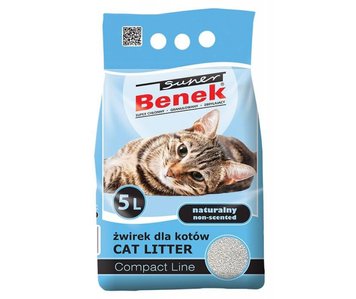 Super Benek Compact Line Natural бентонитовый наполнитель для кошачьего туалета без запаха 5 л 5905397010036 фото