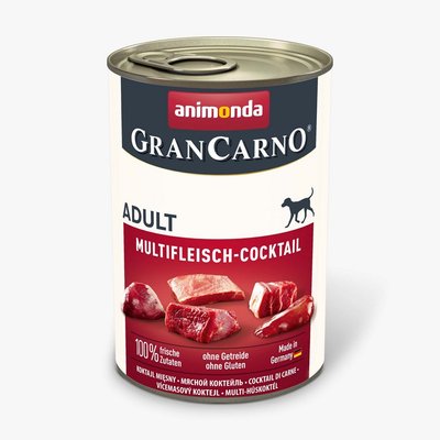 Корм Animonda Gran Carno вологий з м'ясним асорті для дорослих собак 800 гр 4017721827393 фото