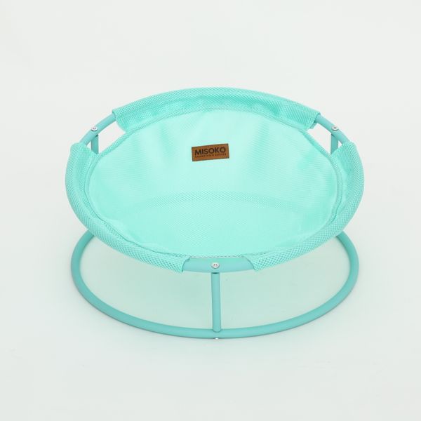 MISOKO&CO Pet bed round лежак складаний для собак та котів, 45x45x22 см, мʼятний HOOP31831 фото