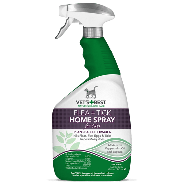 Vet's Best Flea & Tick Home Spray Cats спрей от блох, клещей и москитов для кошек и дома 946 мл 0031658105267 фото