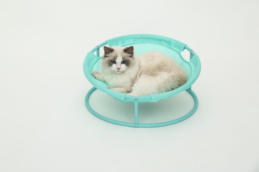 MISOKO&CO Pet bed round лежак складаний для собак та котів, 45x45x22 см, мʼятний HOOP31831 фото